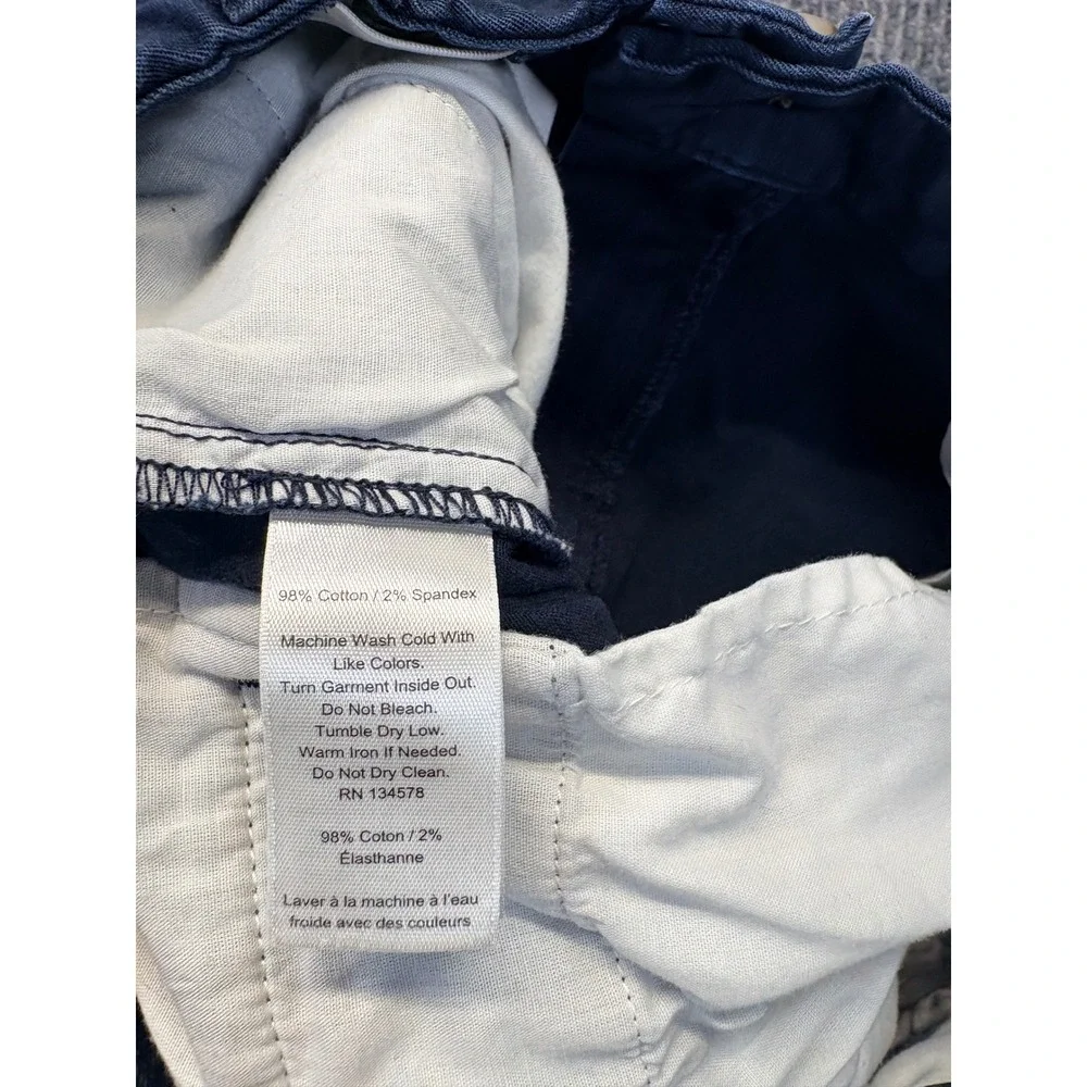 Vineyard Vines Boys Navy Blue Chino Shorts Size 14 Stretch Cotton